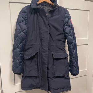 Women’s Navy Quilted Canada Goose Down Jacket